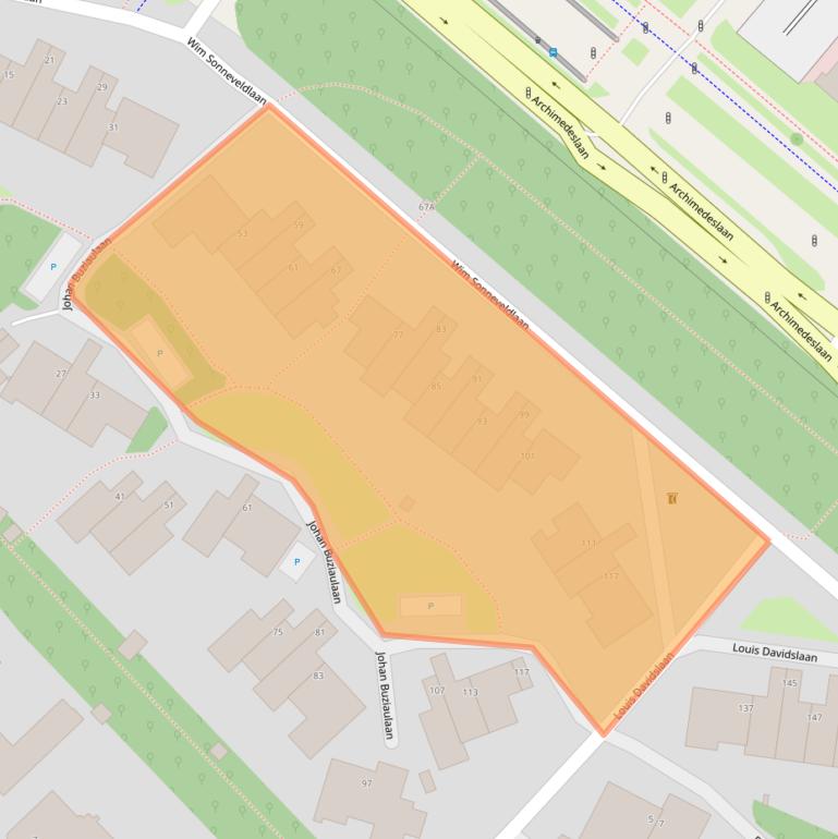 Kaart van postcodegebied 3584ZP.