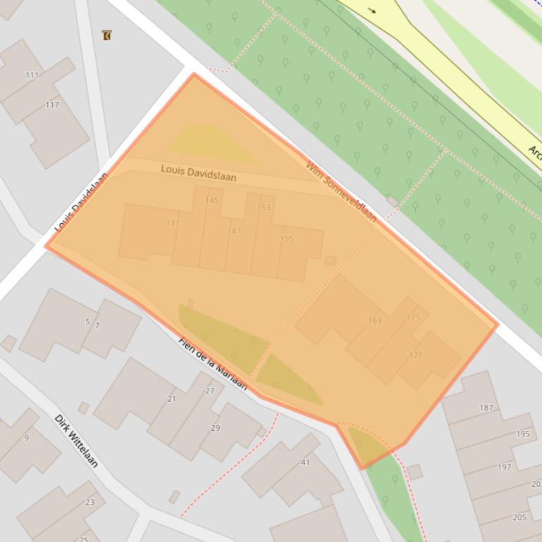 Kaart van postcodegebied 3584ZR.