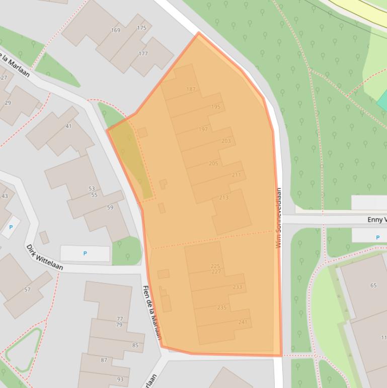 Kaart van postcodegebied 3584ZS.