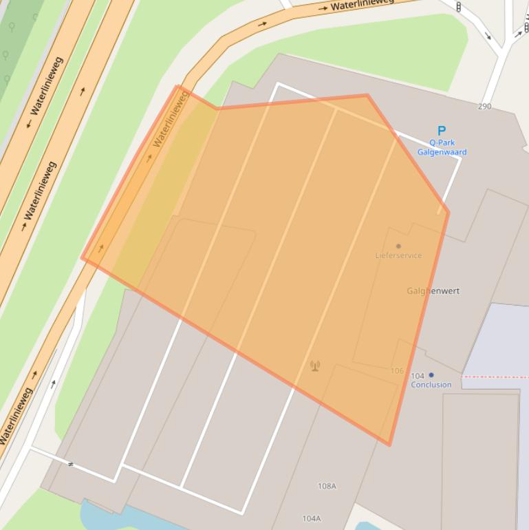 Kaart van postcodegebied 3585AA.