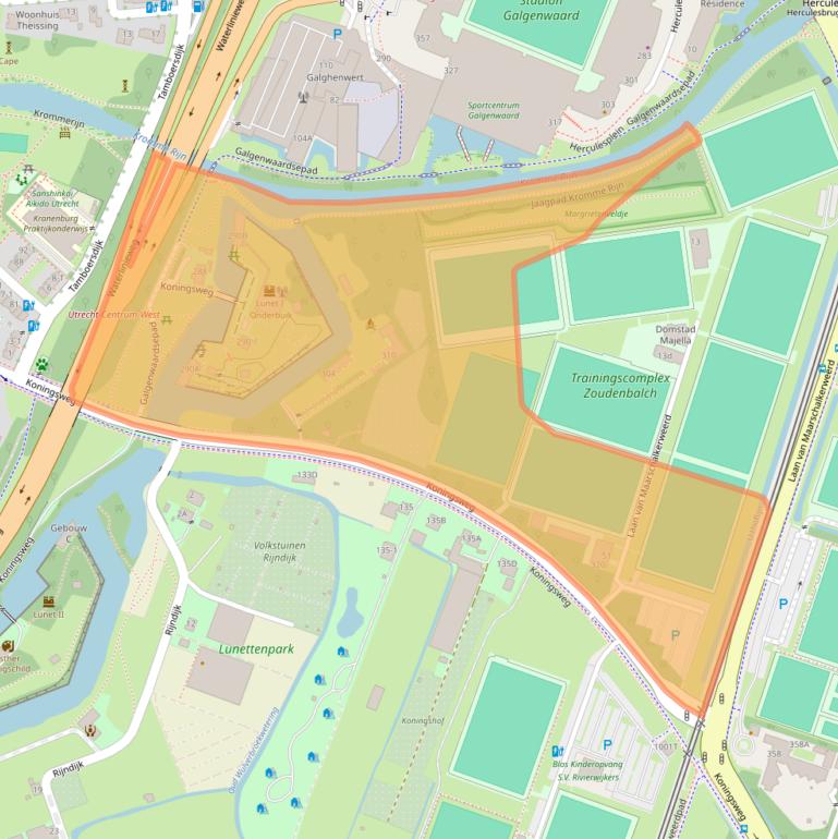 Kaart van postcodegebied 3585LD.
