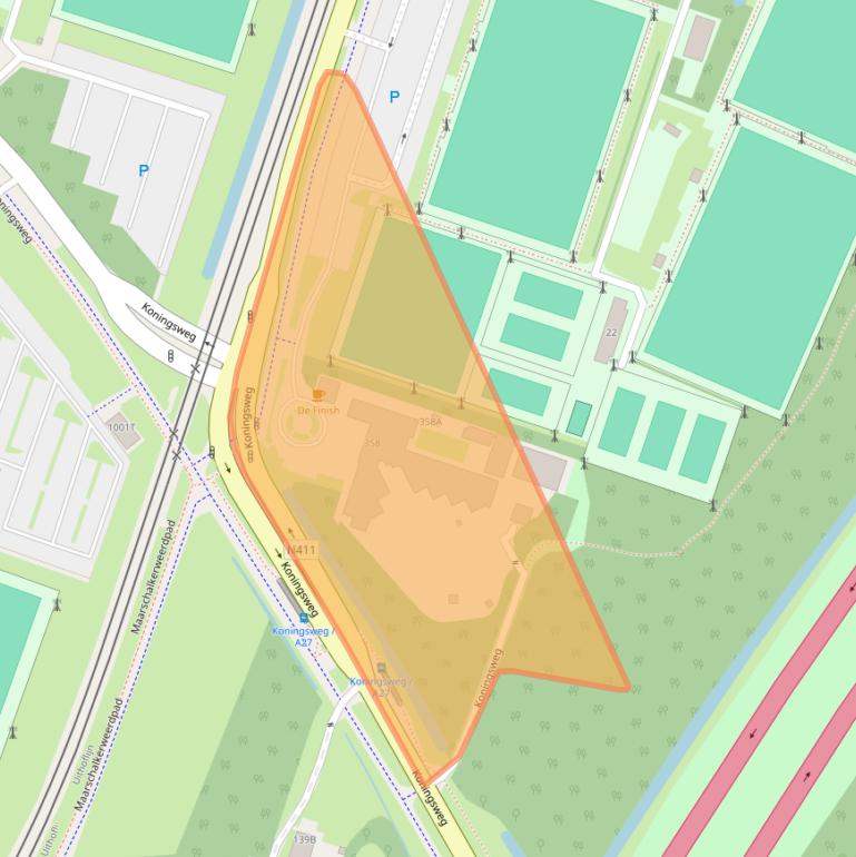 Kaart van postcodegebied 3585LE.