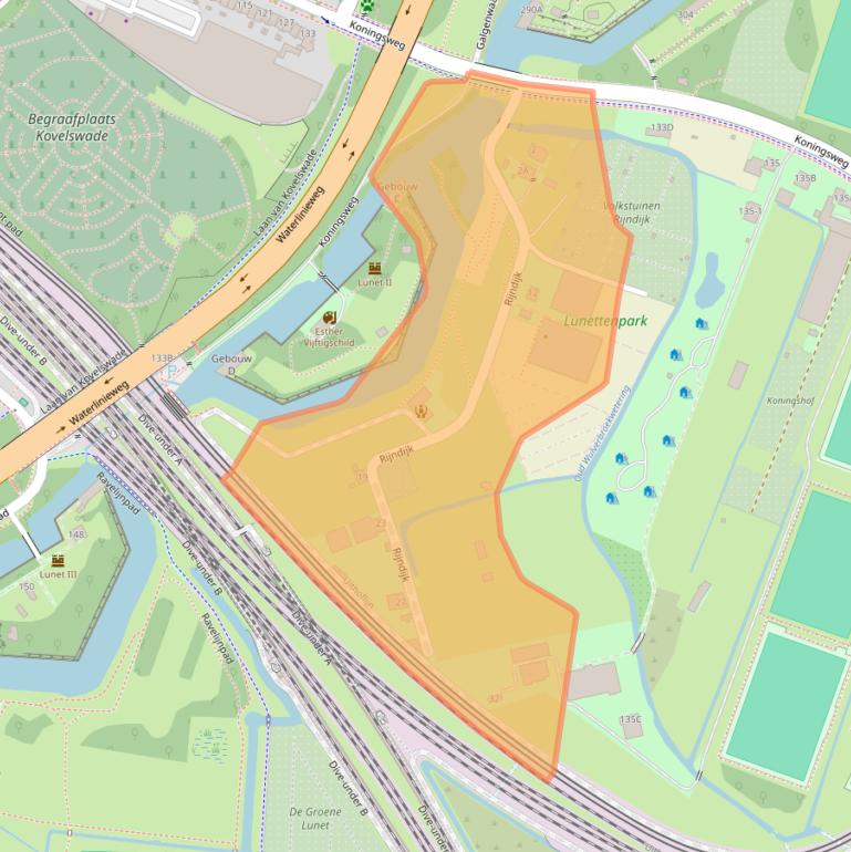 Kaart van postcodegebied 3585LG.