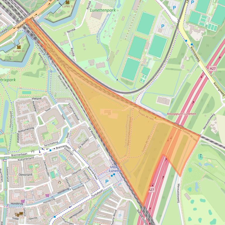 Kaart van postcodegebied 3585LN.