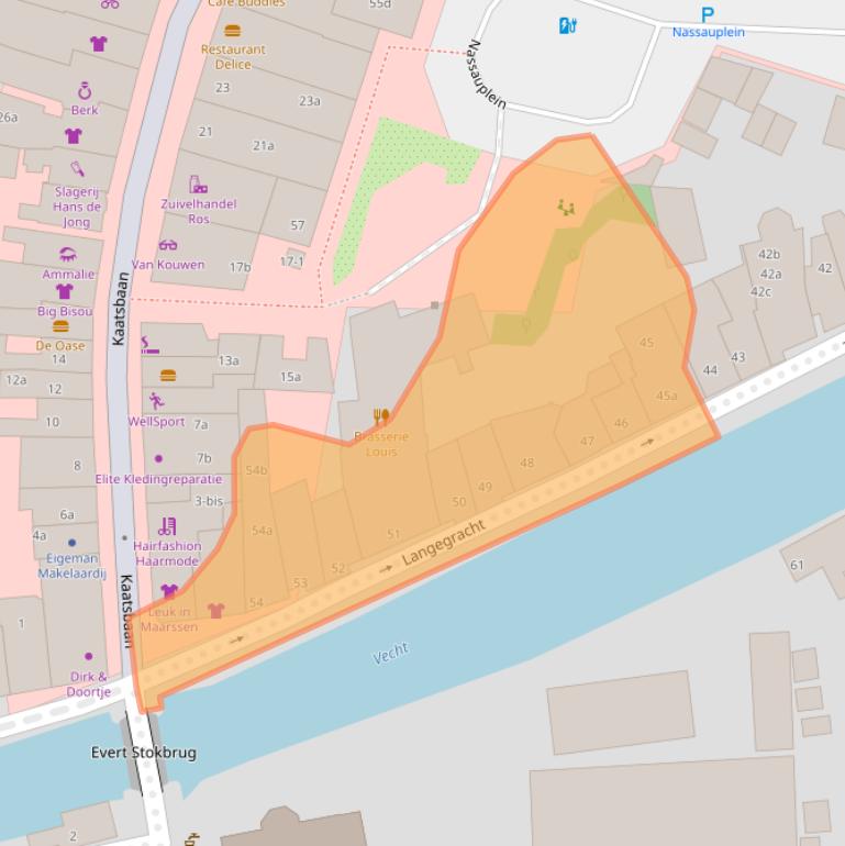 Kaart van postcodegebied 3601AK.