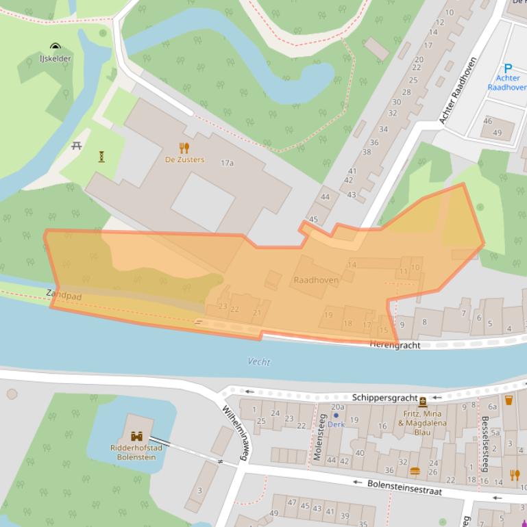 Kaart van postcodegebied 3601AM.