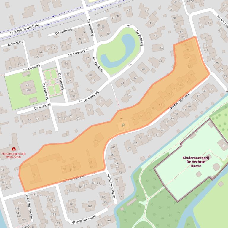 Kaart van postcodegebied 3601CL.