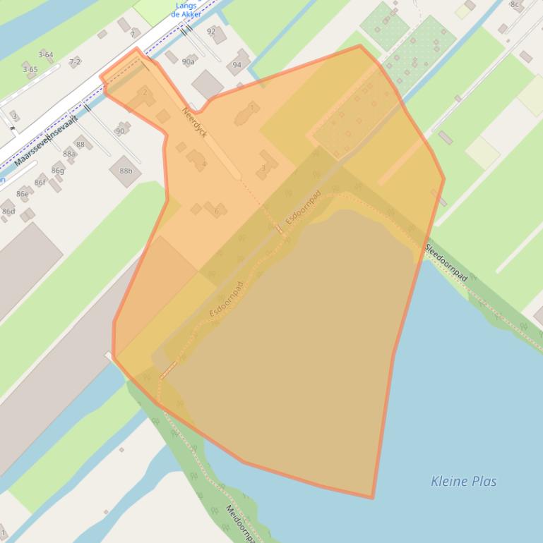 Kaart van postcodegebied 3601CZ.