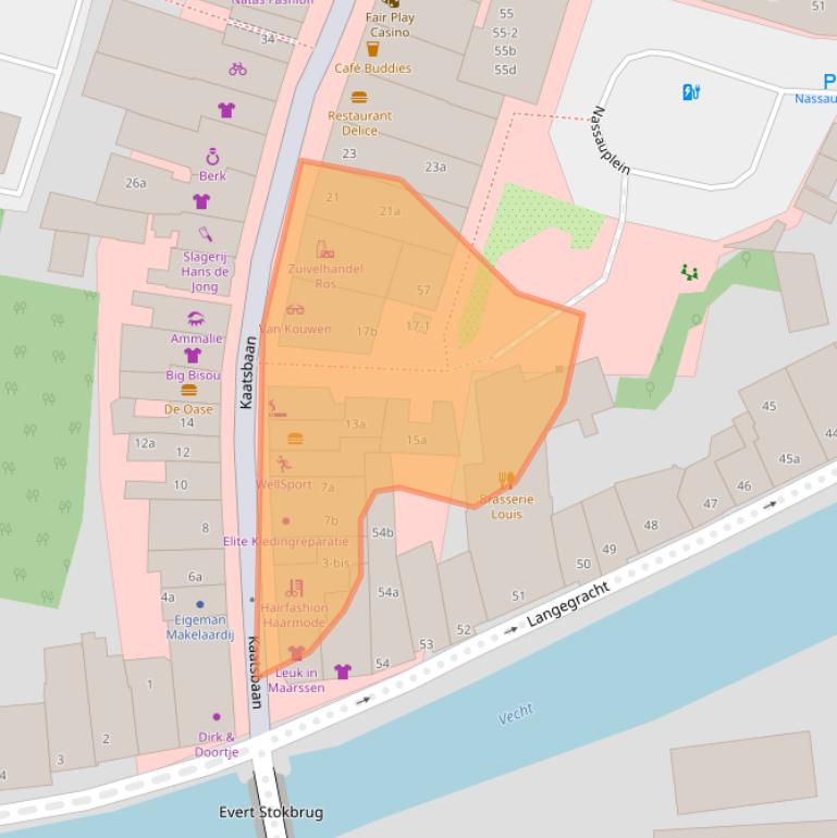 Kaart van postcodegebied 3601EA.