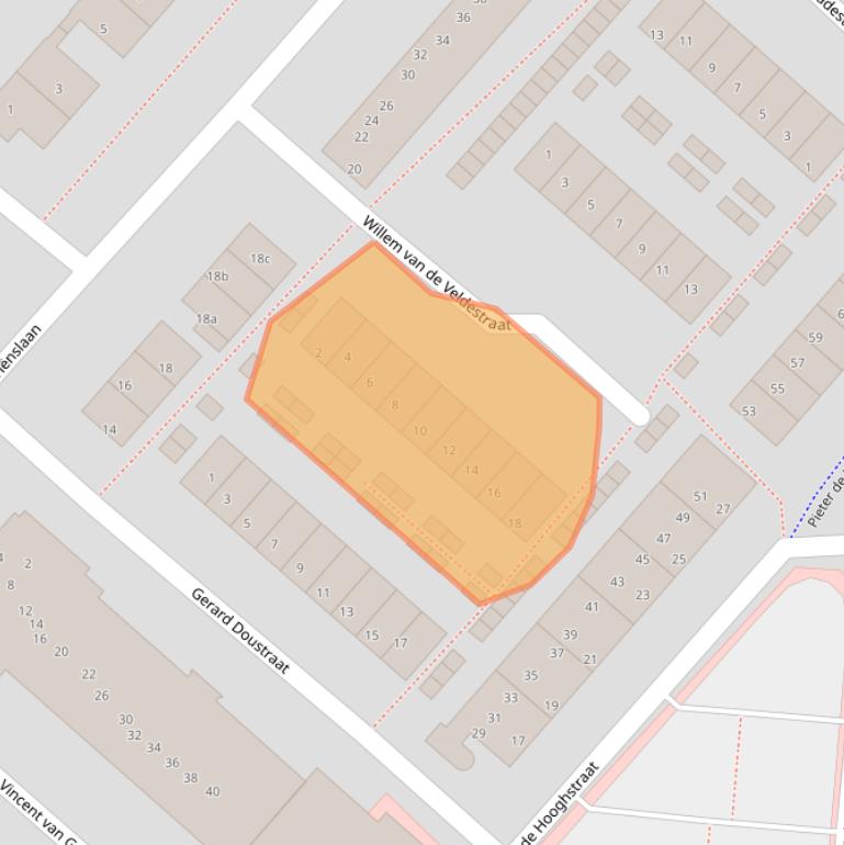 Kaart van postcodegebied 3601ER.