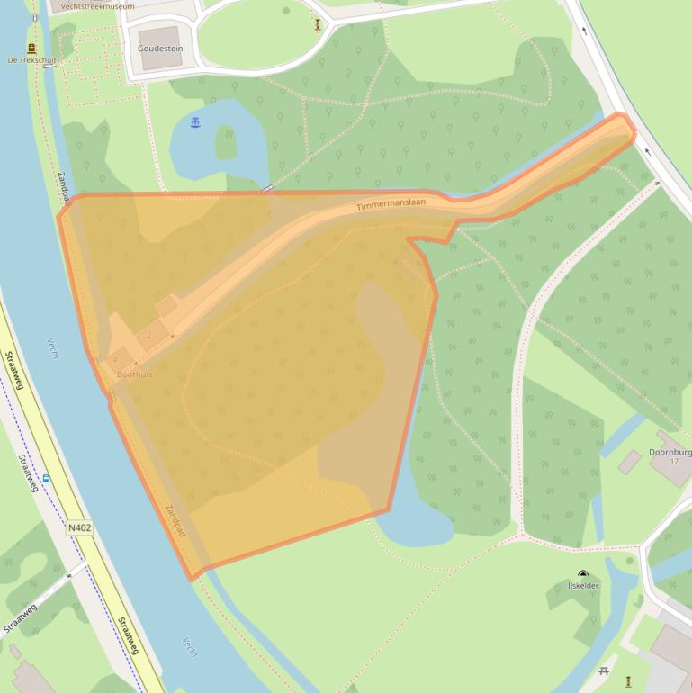 Kaart van postcodegebied 3601GP.