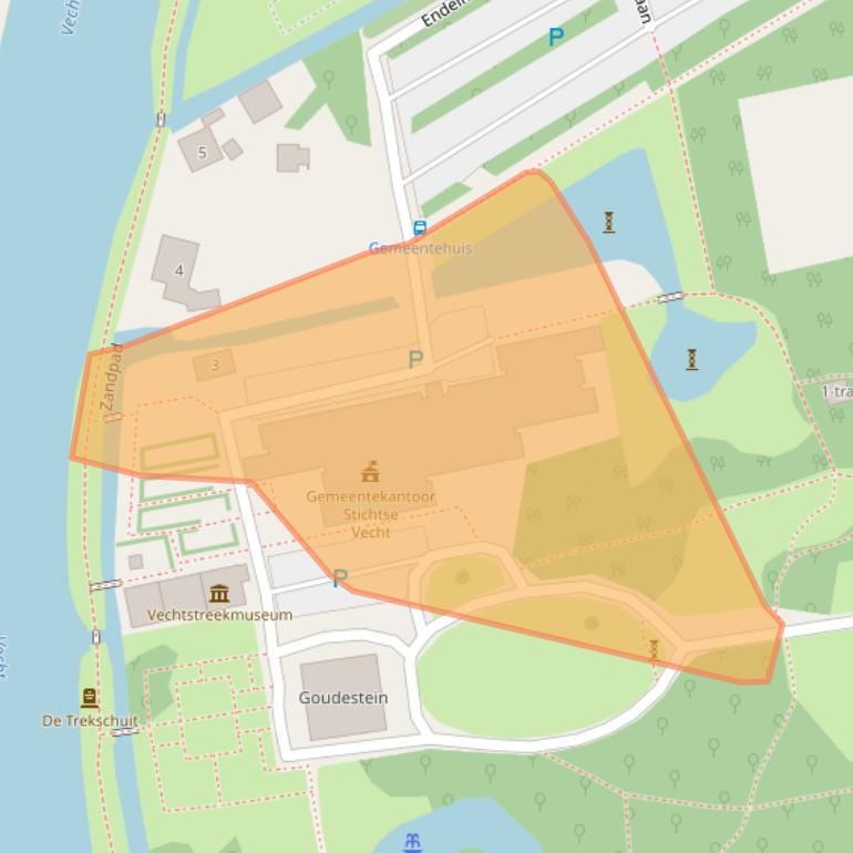 Kaart van postcodegebied 3601GR.