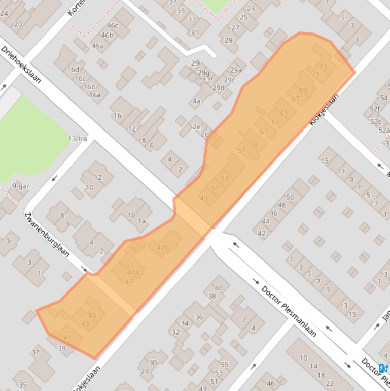 Kaart van postcodegebied 3601HC.