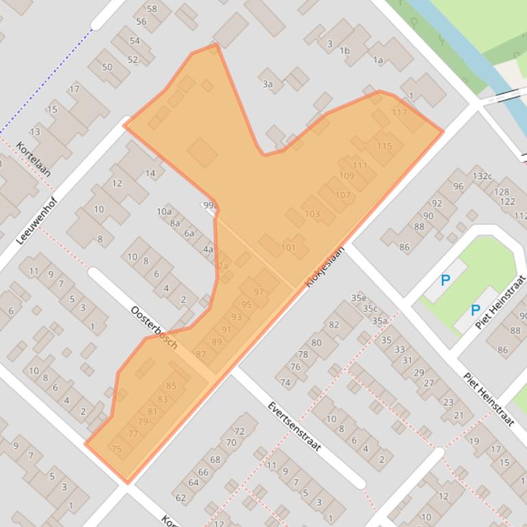 Kaart van postcodegebied 3601HD.