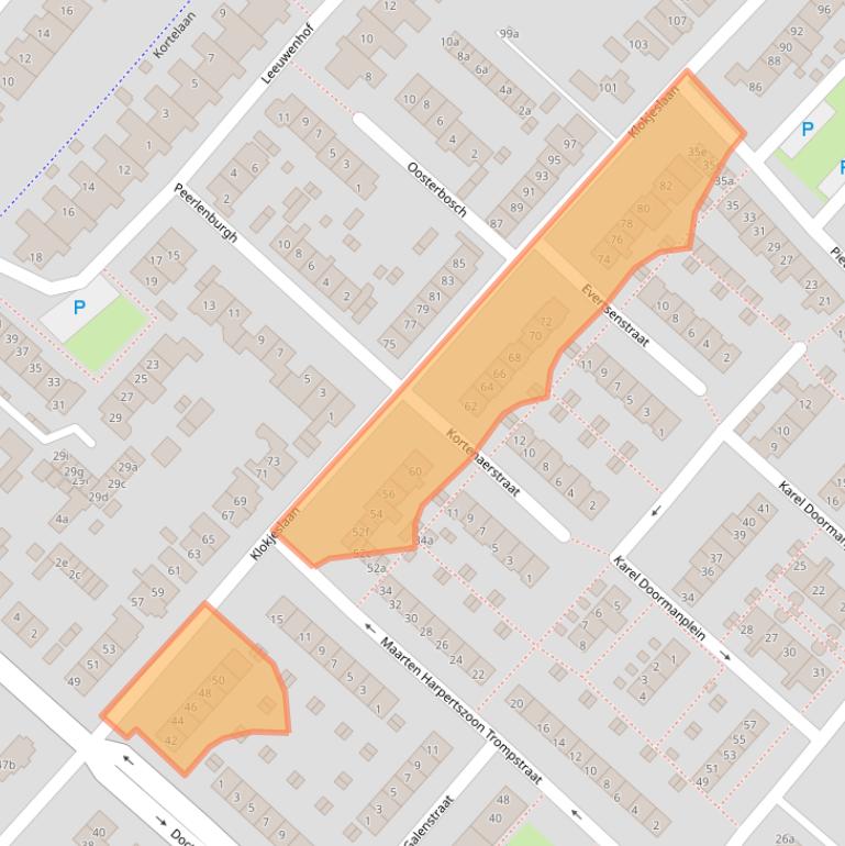 Kaart van postcodegebied 3601HG.