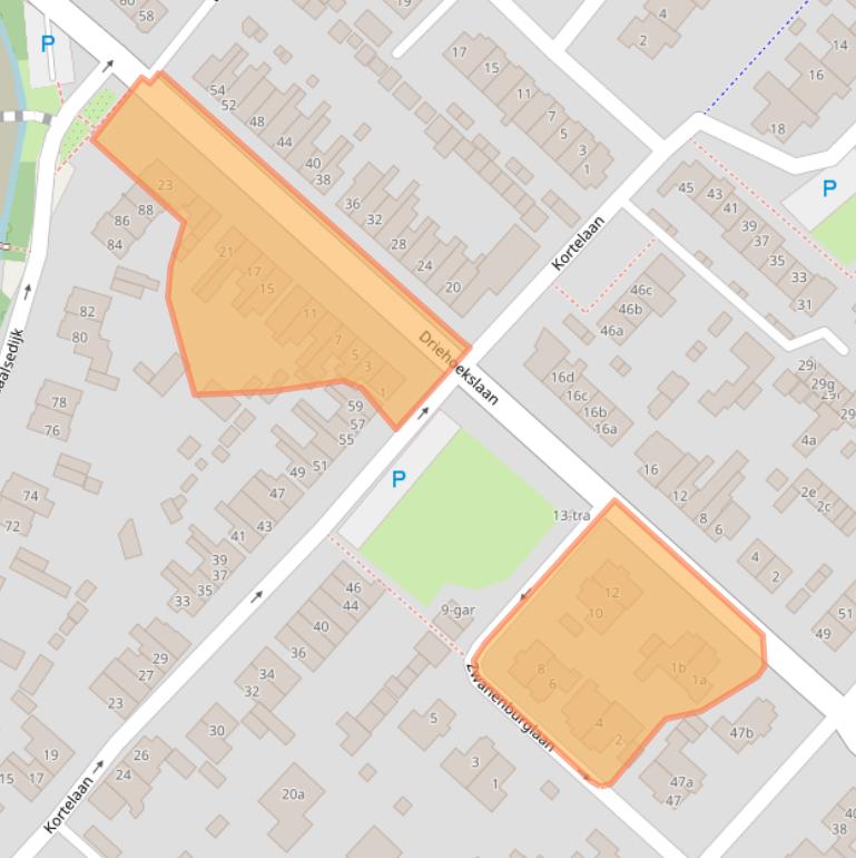 Kaart van postcodegebied 3601HN.