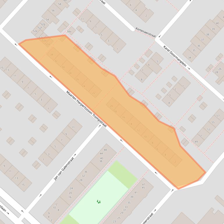 Kaart van postcodegebied 3601HT.