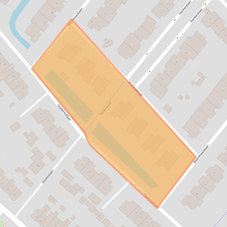 Kaart van postcodegebied 3601JM.