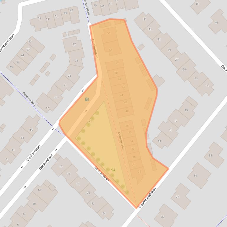 Kaart van postcodegebied 3601JR.