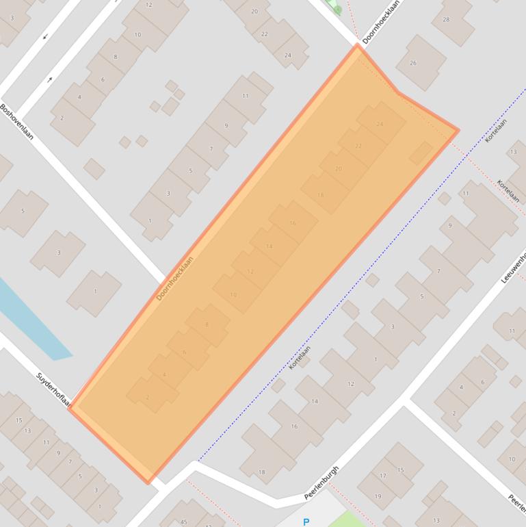 Kaart van postcodegebied 3601JV.