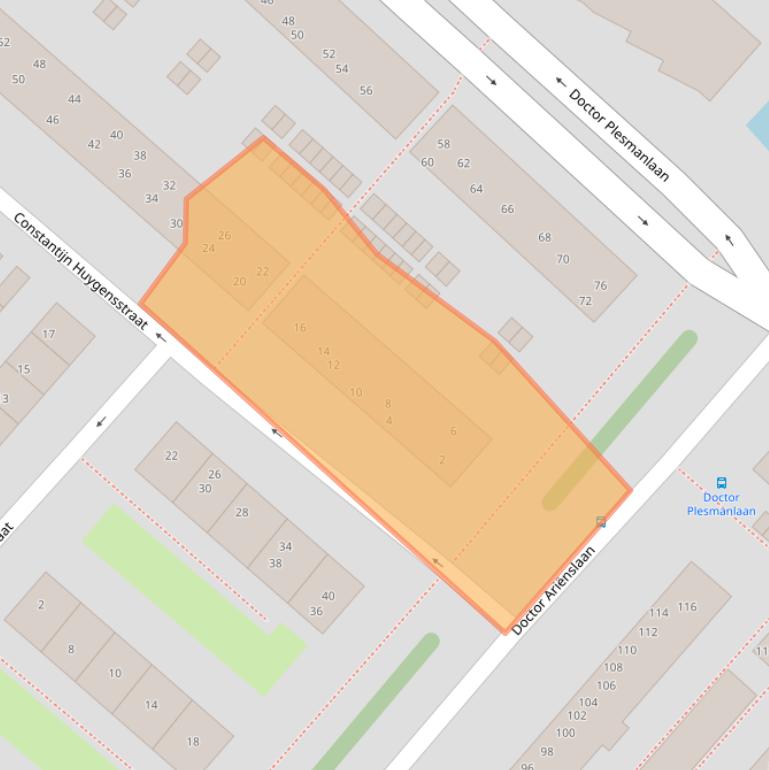 Kaart van postcodegebied 3601SC.