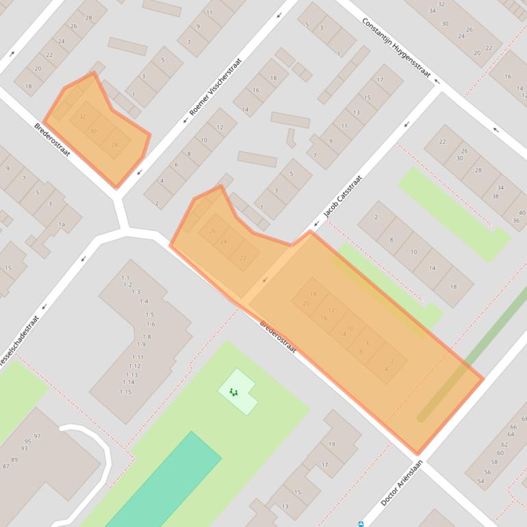 Kaart van postcodegebied 3601SL.