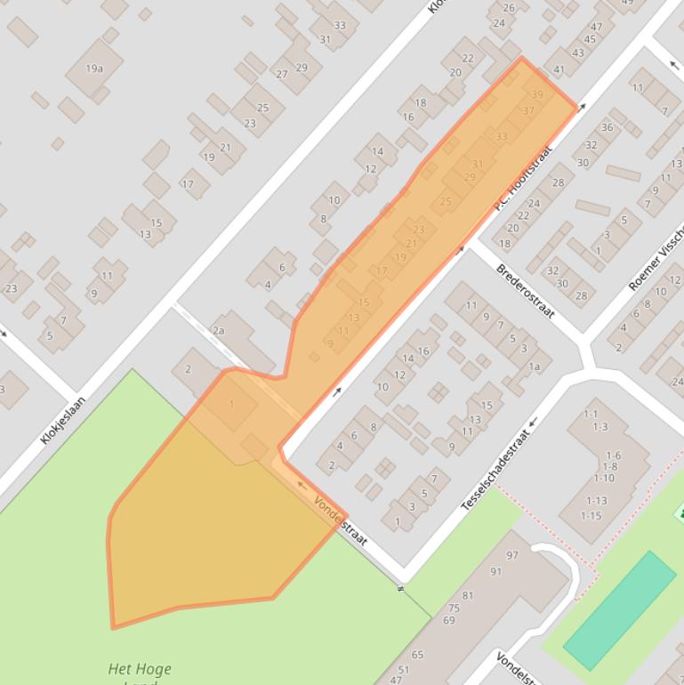 Kaart van postcodegebied 3601ST.