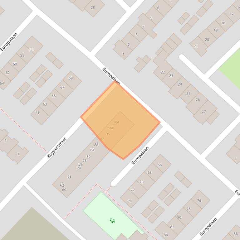 Kaart van postcodegebied 3601VA.