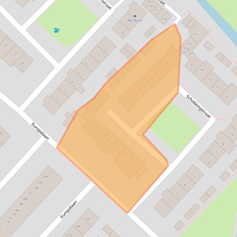 Kaart van postcodegebied 3601XK.