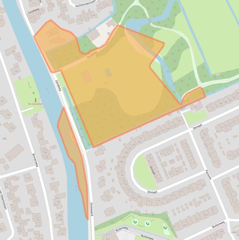 Kaart van postcodegebied 3602AC.