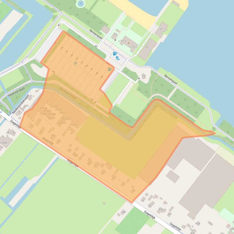 Kaart van postcodegebied 3602AG.