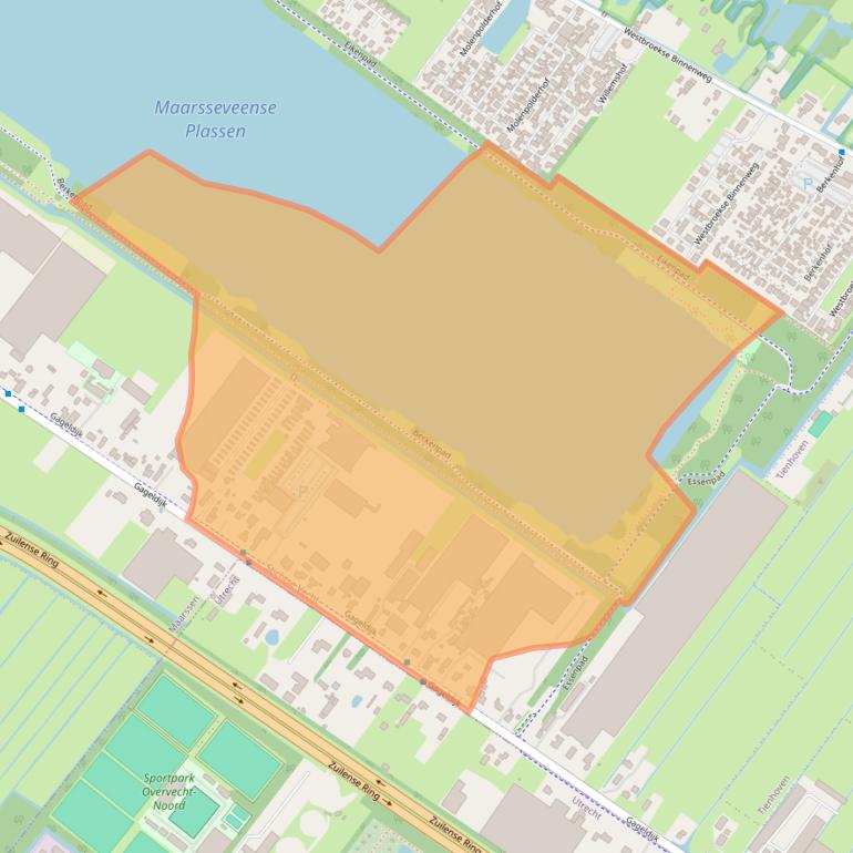 Kaart van postcodegebied 3602AJ.