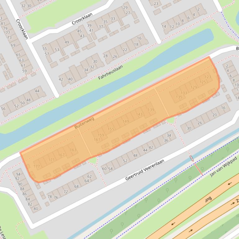 Kaart van postcodegebied 3602ZA.