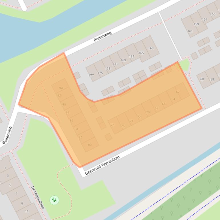 Kaart van postcodegebied 3602ZC.