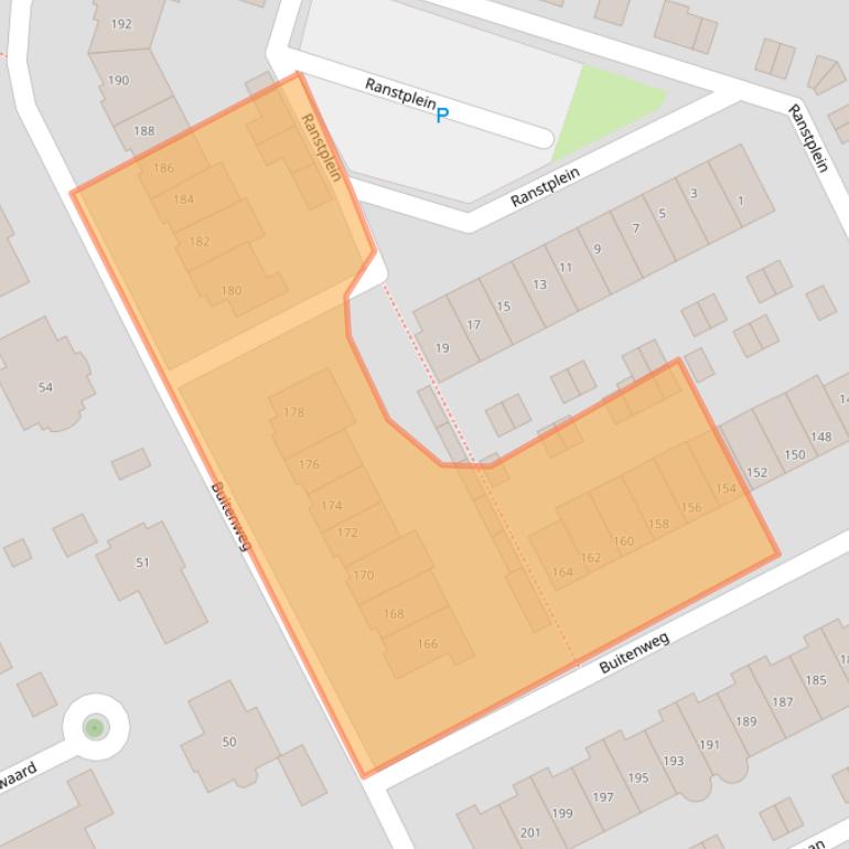 Kaart van postcodegebied 3602ZG.