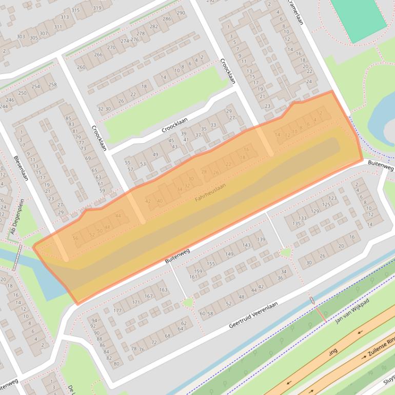Kaart van postcodegebied 3602ZM.
