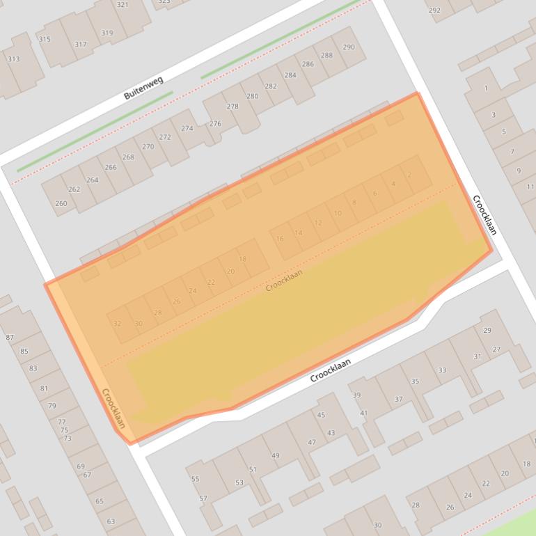 Kaart van postcodegebied 3602ZS.