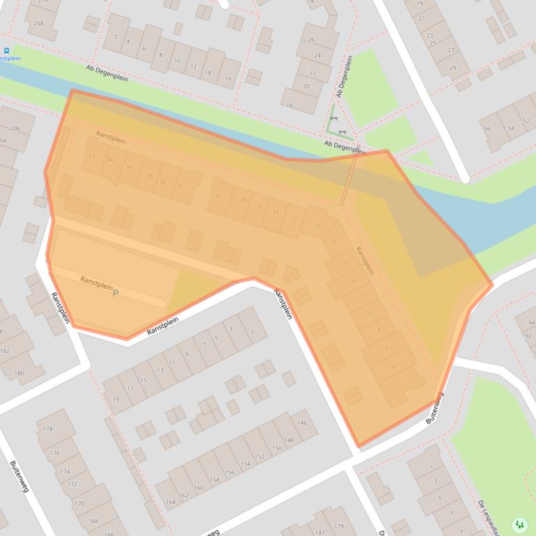 Kaart van postcodegebied 3602ZW.