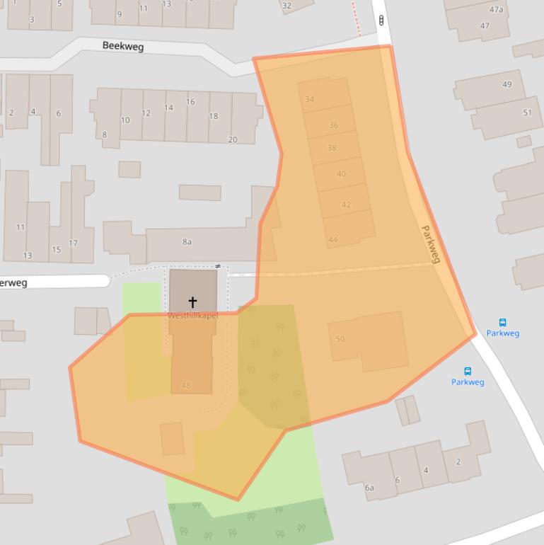 Kaart van postcodegebied 3603AD.