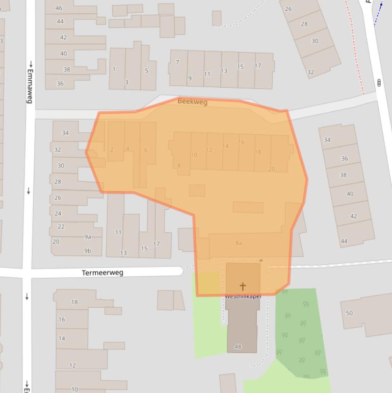 Kaart van postcodegebied 3603AJ.