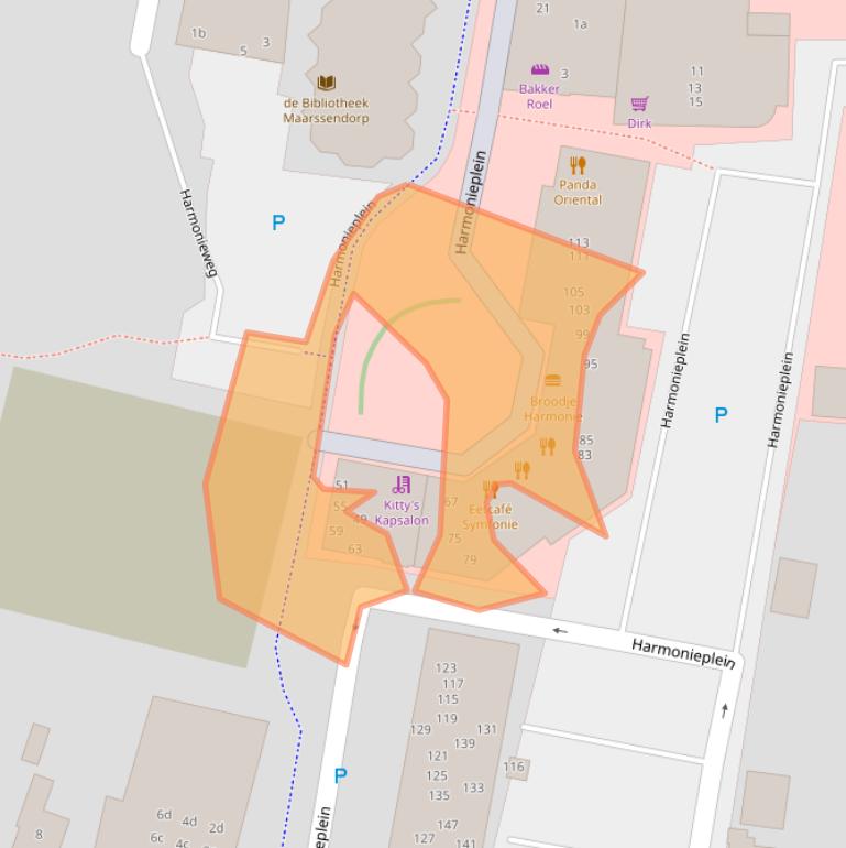 Kaart van postcodegebied 3603BR.