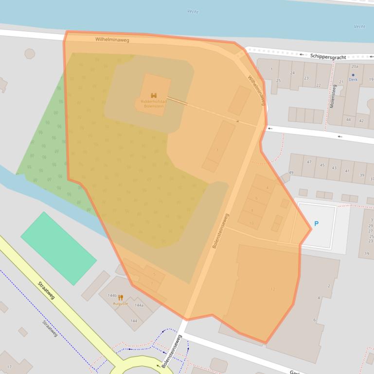 Kaart van postcodegebied 3603CP.