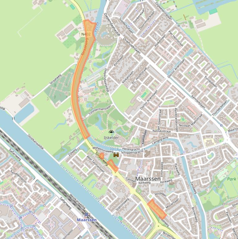 Kaart van postcodegebied 3603CS.