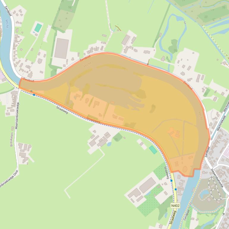 Kaart van postcodegebied 3603CT.