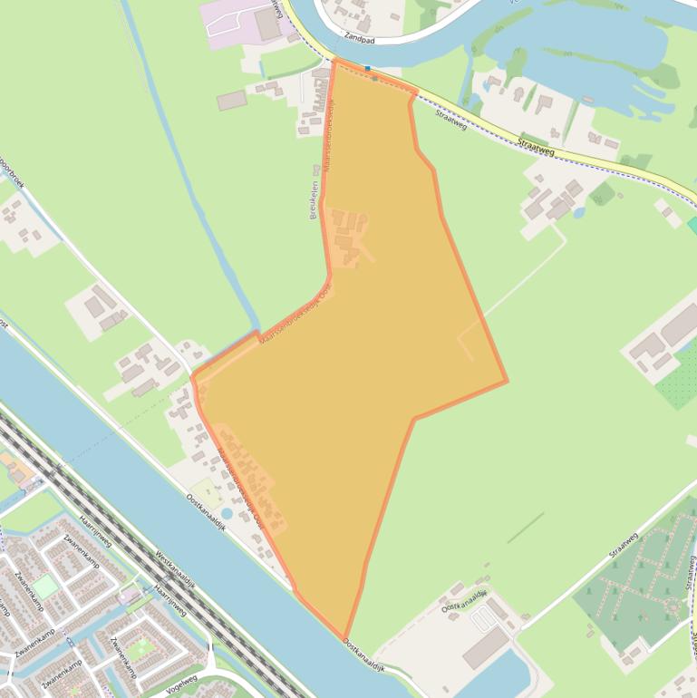 Kaart van postcodegebied 3603EB.