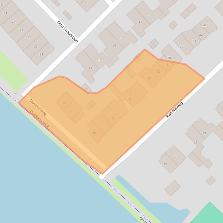 Kaart van postcodegebied 3603EG.