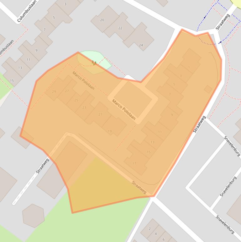 Kaart van postcodegebied 3603GA.