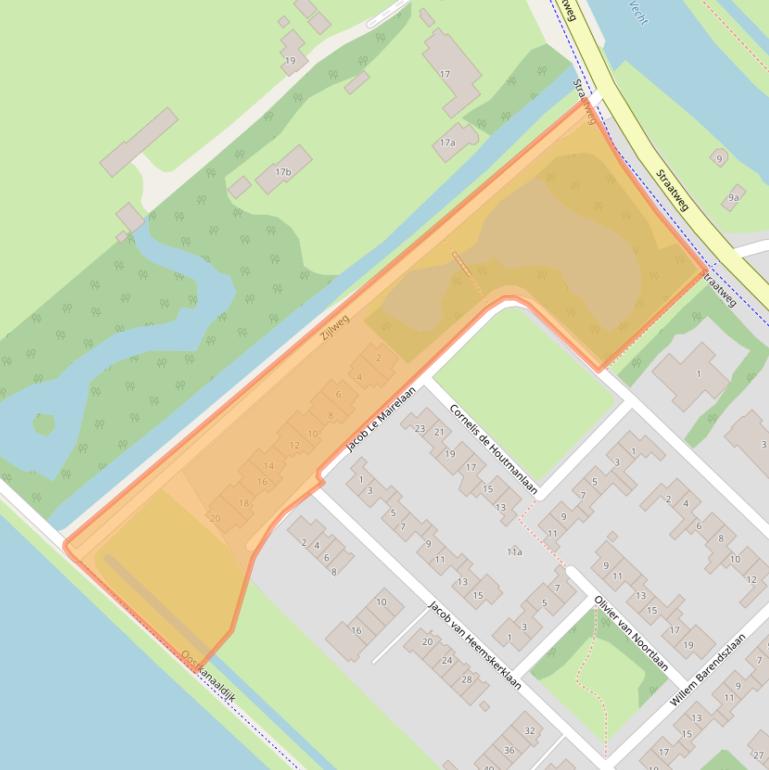 Kaart van postcodegebied 3603GG.