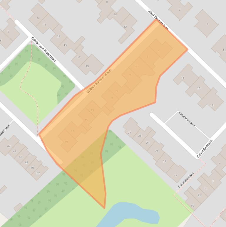 Kaart van postcodegebied 3603GM.