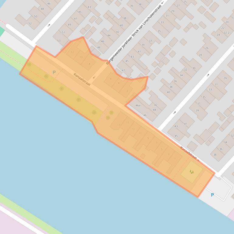 Kaart van postcodegebied 3604AH.